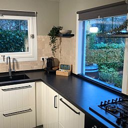 Modern kitchen in Cottage in Oosterhout, vacation home in Oosterhout, West Brabant, North Brabant.