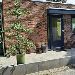 Entrance of Holiday home in Werkendam with modern facade, West Brabant, North Brabant