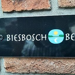 Sign with name Biesbosch Best at Holiday home in Werkendam, West Brabant, North Brabant