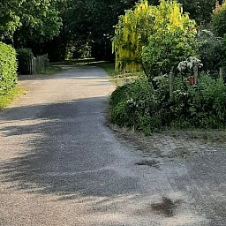 Access road to Holiday home in Werkendam surrounded by nature, West Brabant, North Brabant