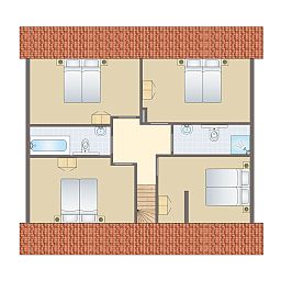 Guest house 454085 - Bungalow Noordzeekust - Beach Resort Ooghduyne | 12-persoons villa | 12C