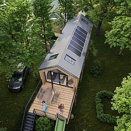 Freistehendes Haus in Enkhuizen, Ferienhaus mit Terrasse und grner Umgebung, ideal gelegen an der Kste des IJsselmeers in Nordholland.