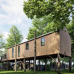 Freistehendes Haus in Enkhuizen, Ferienhaus umgeben von Grn, an der Kste des IJsselmeers in Nordholland gelegen.