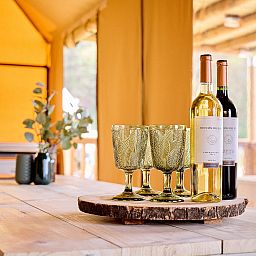 Unterkunft 461622 - Zelthaus IJsselmeerkust - De Bosvilla | 8 Pers. | Kachel