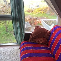 Ferienhaus in Schoorl bei Nacht beleuchtet, Ferienhaus in Nordholland Nord.