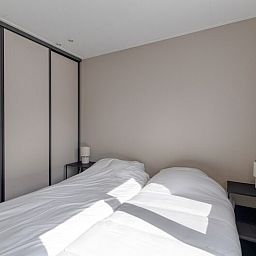 Slaapkamer in Natuurhoeve 6 personen, Berkhout. Comfortabele bedden en rustige sfeer in vakantiehuis Noord-Holland.