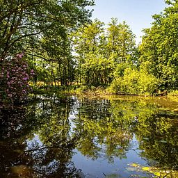 Charmant vakantiehuis OV682 in Tilligte, Twente, met een weids uitzicht over het veld.