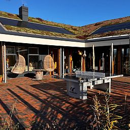 Moderne Kueche in Cottage in Rijssen Ferienhaus, ideal fuer einen Aufenthalt in Twente, Overijssel.