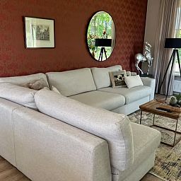 Stylish living room in Holiday home in Enschede, perfect for relaxation.
