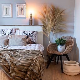 Cozy living room in vacation home Manderveen, Twente, perfect for relaxation in Overijssel.