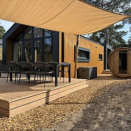 Unterkunft 526852 - Ferienhaus Twente - Boslodge met hottub & sauna