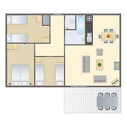 Guest house 5302157 - Bungalow Salland - Twenhaarsveld | 18-persoons reuniebungalow | 18C