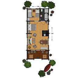 Verblijf 5302164 - Vakantiewoning Salland - Family Lodge met bad