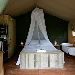 Verblijf 5302176 - Vakantiewoning Salland - Vakantiehuis Outdoors Holten - Romantic Safaritent bad