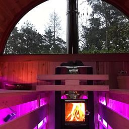 Geniet van de sauna in het Vakantiehuisje in Holten, gelegen in de prachtige natuur van Salland, Overijssel.