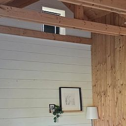 Modernes Badezimmer in Cottage in Olst, Ferienhaus in Salland, Overijssel mit stilvoller Einrichtung und ruhiger Atmosphaere.