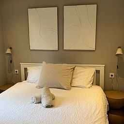 Komfortables Schlafzimmer im Ferienhaus in Haarle, perfekt fuer eine gute Nachtruhe in Salland, Overijssel.