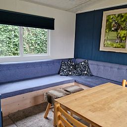 Eethoek met uitzicht in Vakantiehuis in Balkbrug, Vechtstreek, Overijssel.