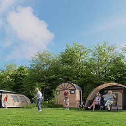 Unterkunft 541108 - Zelthaus Vechtstreek - De Waard Tunneltent met privé sanitair