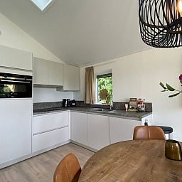 Modern kitchen in Cottage in Radewijk, vacation home in the Vecht region, Overijssel.