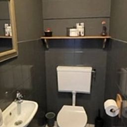 Modern bathroom of Holiday home in IJhorst, equipped with all conveniences in Overijssel.