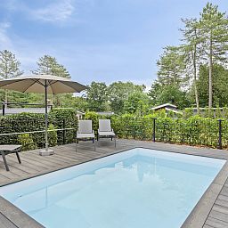 Unterkunft 570792 - Ferienhaus Utrechtse Heuvelrug - 10-persoons lodge met dipping pool en guest house