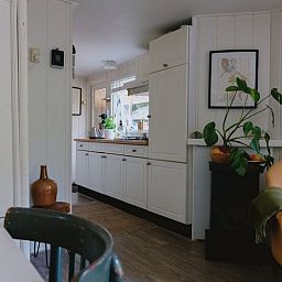 Keuken in Huisje in Maarn, vakantieaccommodatie op de Utrechtse Heuvelrug.