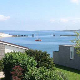 Sea view from Ostrea 16 vacation home, Roompot Beach Resort, Kamperland, Zeeland.