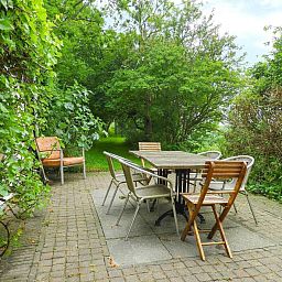 Gemuetliche Terrasse im VZ184 Ferienhaus Kamperland in Noord-Beveland, Zeeland.