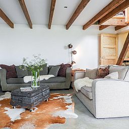 Stilvolles Wohnzimmer in VZ184 Ferienhaus Kamperland, Noord-Beveland, Zeeland.