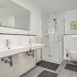 Bedroom with two beds in vacation home ZE742, Oostkapelle, Zeeland.