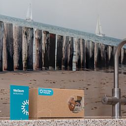 Overhead view of vacation home ZE1508 in Westkapelle, Walcheren, Zeeland.