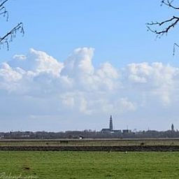 Prachtig landschap rondom Vakantiehuis in Grijpskerke, Walcheren, met uitzicht op de horizon.