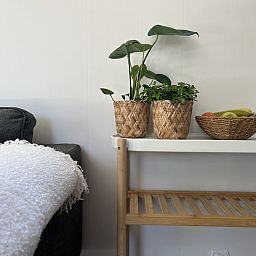 Relax on the comfortable lounge set at ZE1415 in Gapinge, Walcheren, Zeeland.