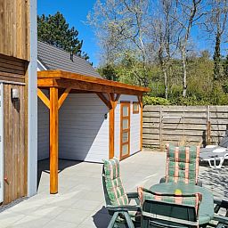 Terrace of Holiday home in Breskens, Zeeuws-Vlaanderen, Zeeland. Enjoy the sun and outdoor living in this vacation home.