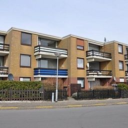 Vorderansicht von VZ922 Ferienwohnung in Cadzand, ein komfortables Ferienhaus in Cadzand-bad, Zeeuws-Vlaanderen.