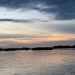 Enjoy the serene sunset at Holiday home in Reeuwijk, located in the Green Heart, South Holland, surrounded by peaceful nature.