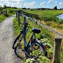 Open doors to interior of Holiday Home in Nieuwveen, South Holland.
