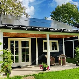 Veranda von Huisje in Nieuwveen, Ferienhaus in Nieuwveen, Gruenes Herz, Suedholland.
