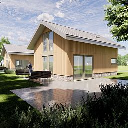 Detached house in Warmond, vacation home in the Green Heart of South Holland with terrace and surrounded by green nature.