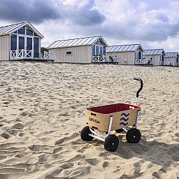HaagseStrandhuisjes 5 Pers., Ferienhaus an der Nordseekueste in Den Haag, mit Blick auf den Strand und die Duenen, ideal fuer Familien.