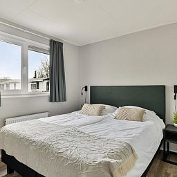Comfortabele slaapkamer in Leijhoeve 6 personen, vakantiehuis in Zuid-Holland, nabij Rotterdam.