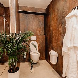 Stilvolles Badezimmer in Cottage in Groesbeek, moderne Ausstattung, Groesbeek, Rijk van Nijmegen, Gelderland.