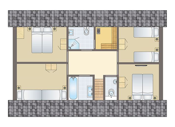 Verblijf 0101100 - Bungalow Texel - Sluftervallei | 10-persoons bungalow - Extra toegankelijk | 