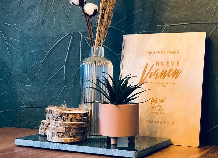 Gemuetliches Schlafzimmer im Unique 10 pers. Farm Lodge De Slufter in 'Hoeve Vianen', De Cocksdorp, Texel, mit weichen Kissen.