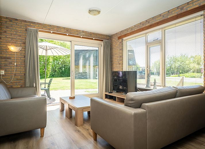 Bungalow De Witte Hoek 5 Pers. 142 in De Cocksdorp Texel, Ferienhaus mit sonnigem Garten und Terrasse auf den Watteninseln.