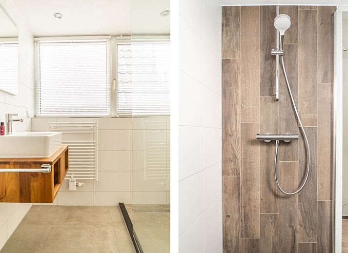 Lichte woonkamer van Type D Kikkertstraat in De Cocksdorp, Texel, vakantiehuis met comfortabele inrichting.