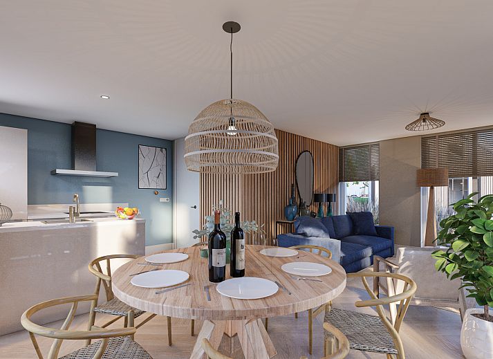 Chalet in De Cocksdorp, Texel with modern look and green surroundings, ideal for relaxation on the Wadden Islands.