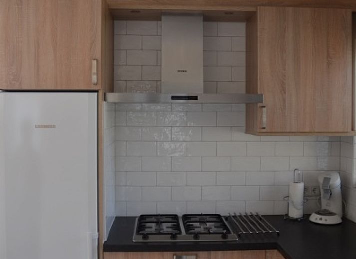 Ingang van 9600 - Daalder - Troost in De Cocksdorp Texel, vakantiehuis met blauwe poort en weelderige heg.