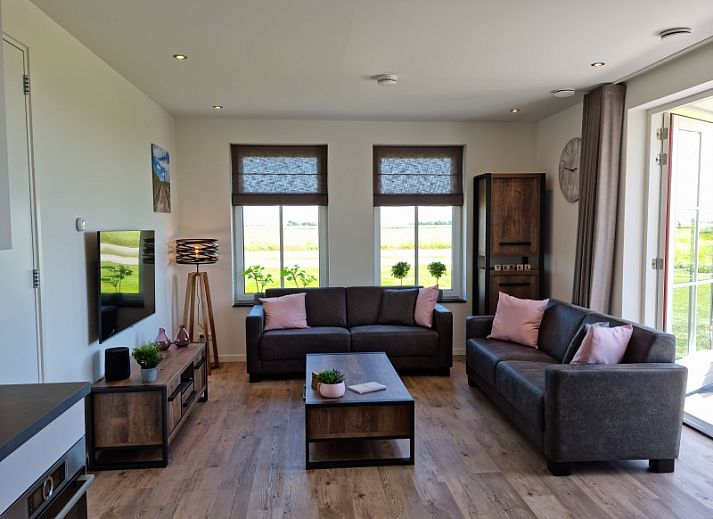 Gemuetliche Terrasse im Family House Smit Ferienhaus in De Cocksdorp Texel, Watteninseln.